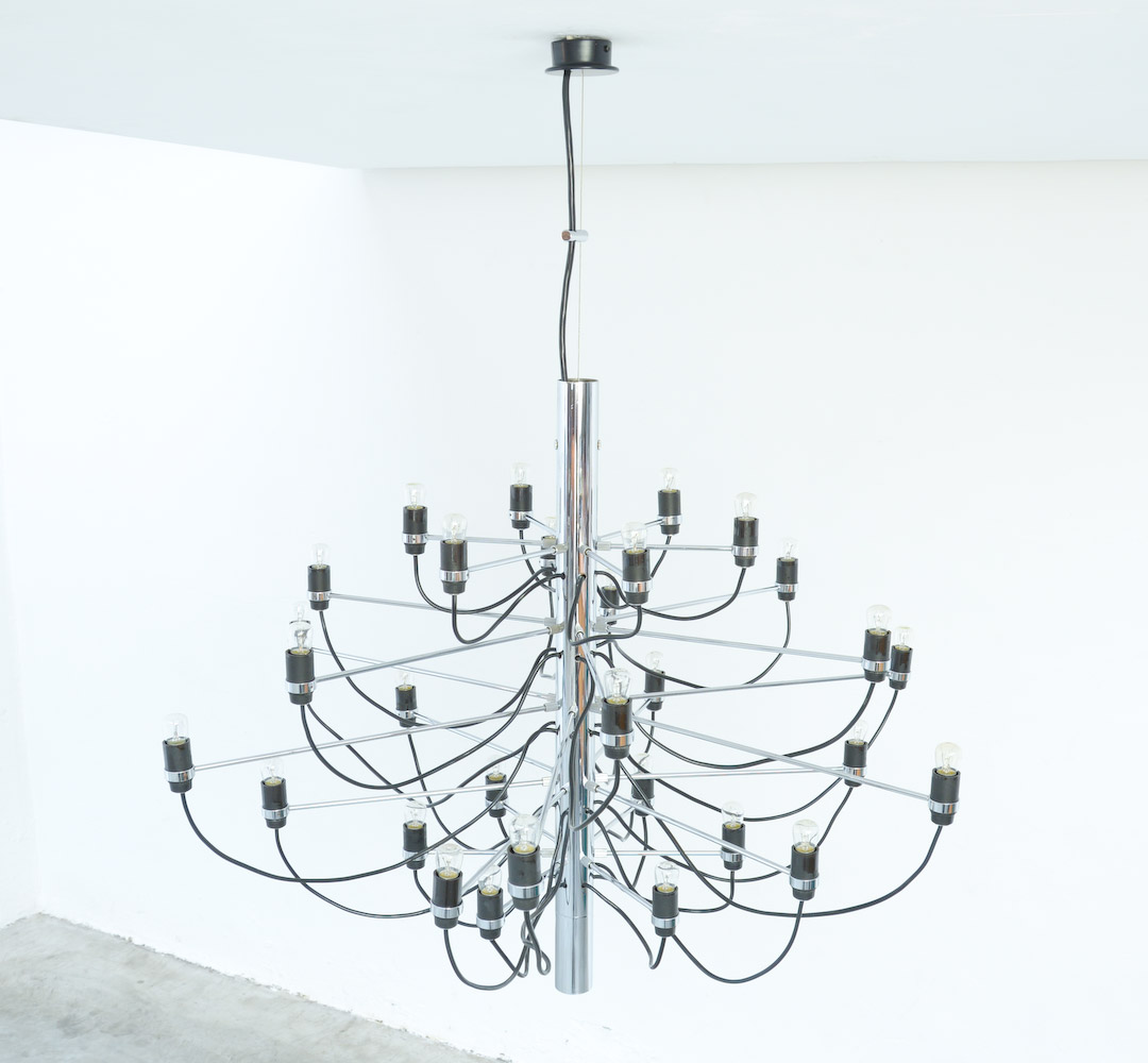 Chandelier 2097/30 by Gino Sarfatti for Arteluce
