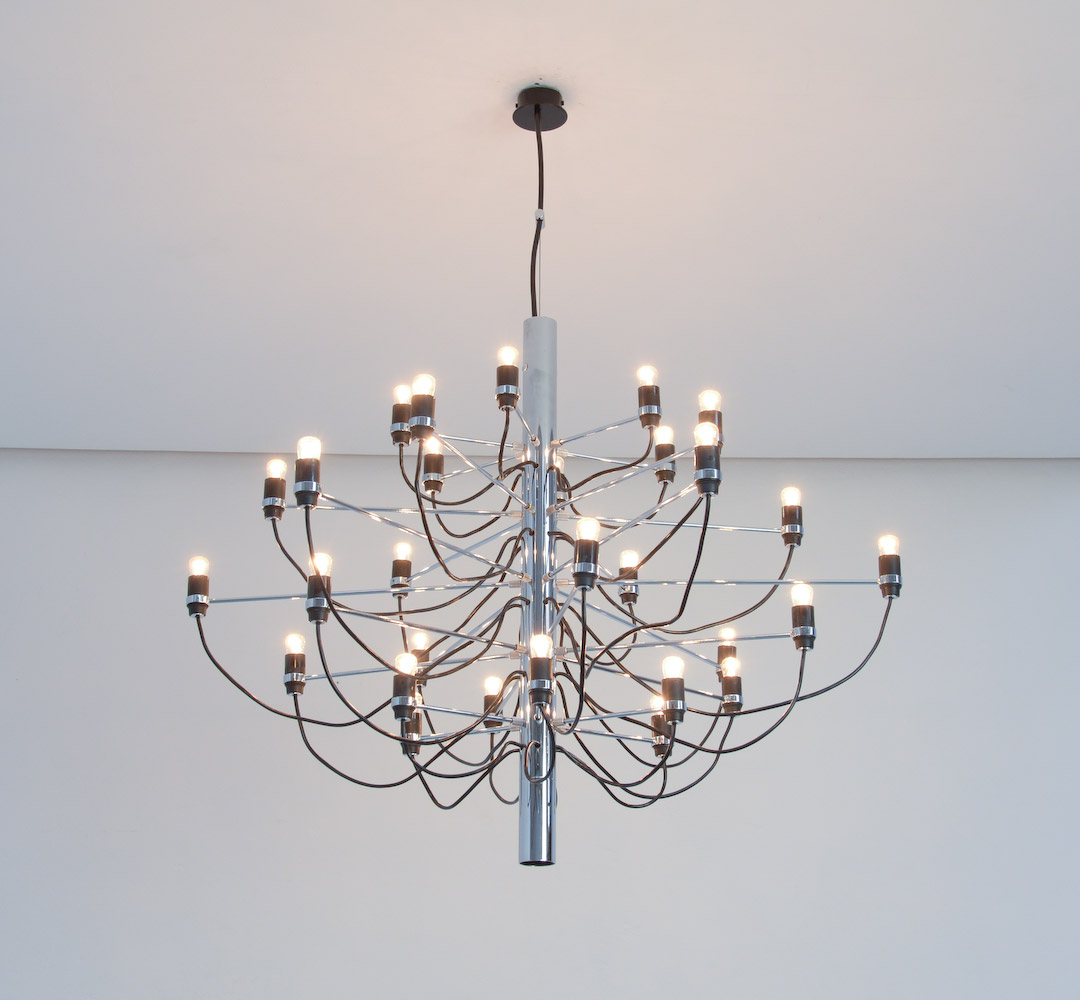 Chandelier 2097/30 by Gino Sarfatti for Arteluce