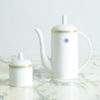 Ceramic Coffee Pot and Sugar Bowl by Alessandro Mendini for Alessi Tendentse