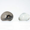 Pair of Optical Glass Stones by Alfredo Barbini