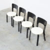 Set of 4 chairs 66 by Alvar Aalto for Artek