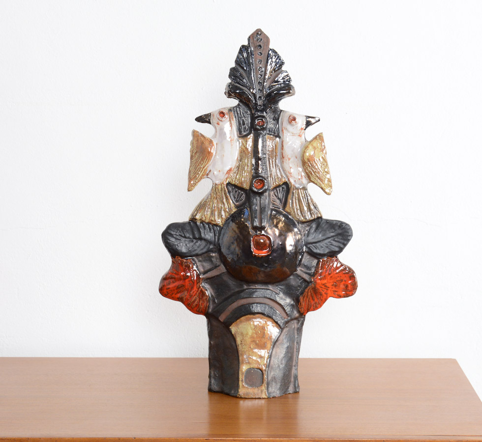 Ceramic sculpture by E. Vandeweghe for Perignem
