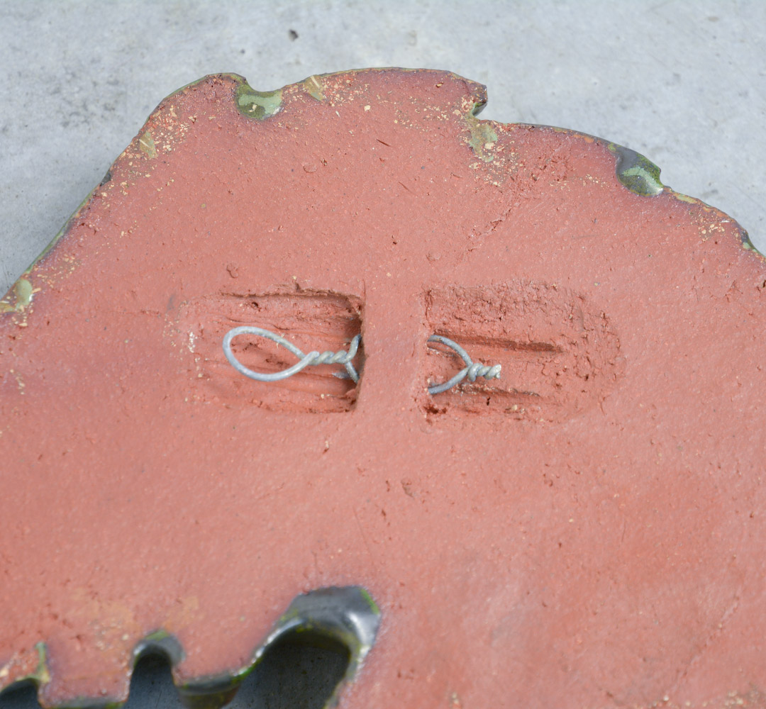 Set of 3 Seahorse Ceramic Wall Sculptures by Amphora