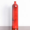 Red Ceramic Bottle-Shaped Vase by Perignem