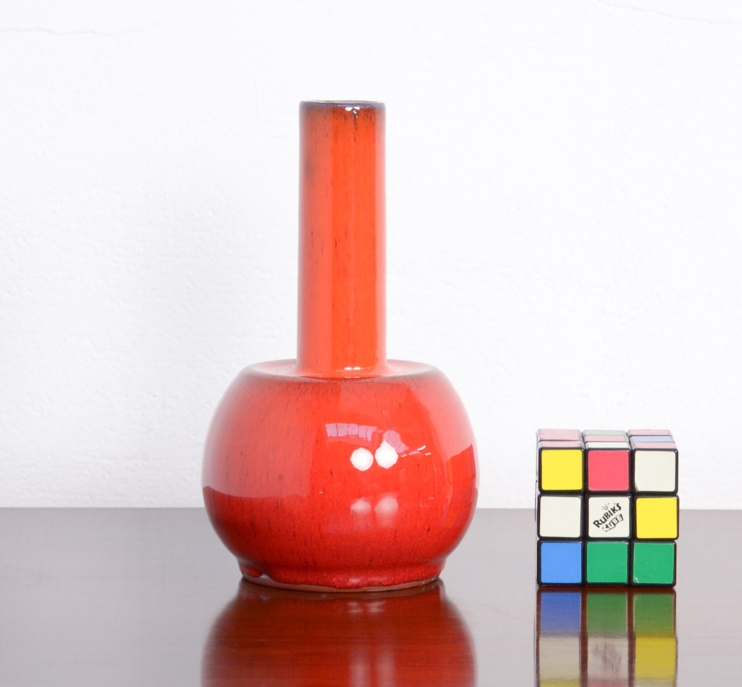 Red Ceramic Vase by Perignem
