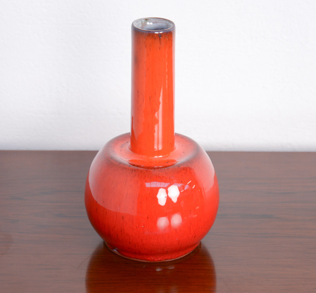 Red Ceramic Vase by Perignem