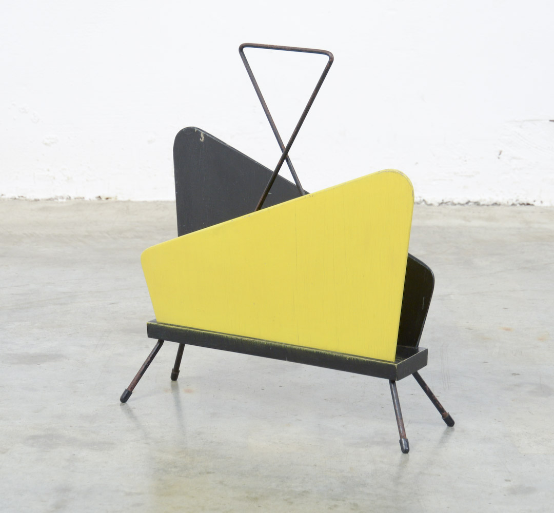 Mid-Century Magazine Rack by Bois Manu