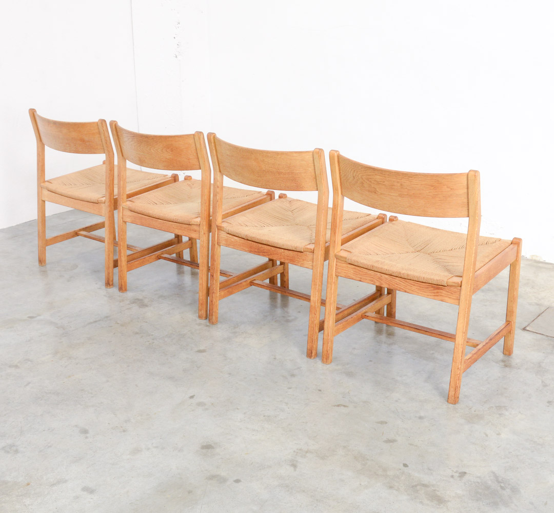 Set of 10 Dining Chairs by Borge Mogensen for C.M. Madsens Fabrikker, Denmark