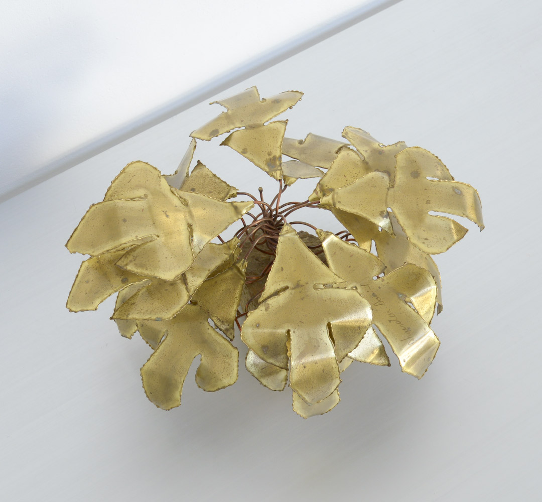 Brass Palm Tree Sculpture by Daniel Dhaeseleer