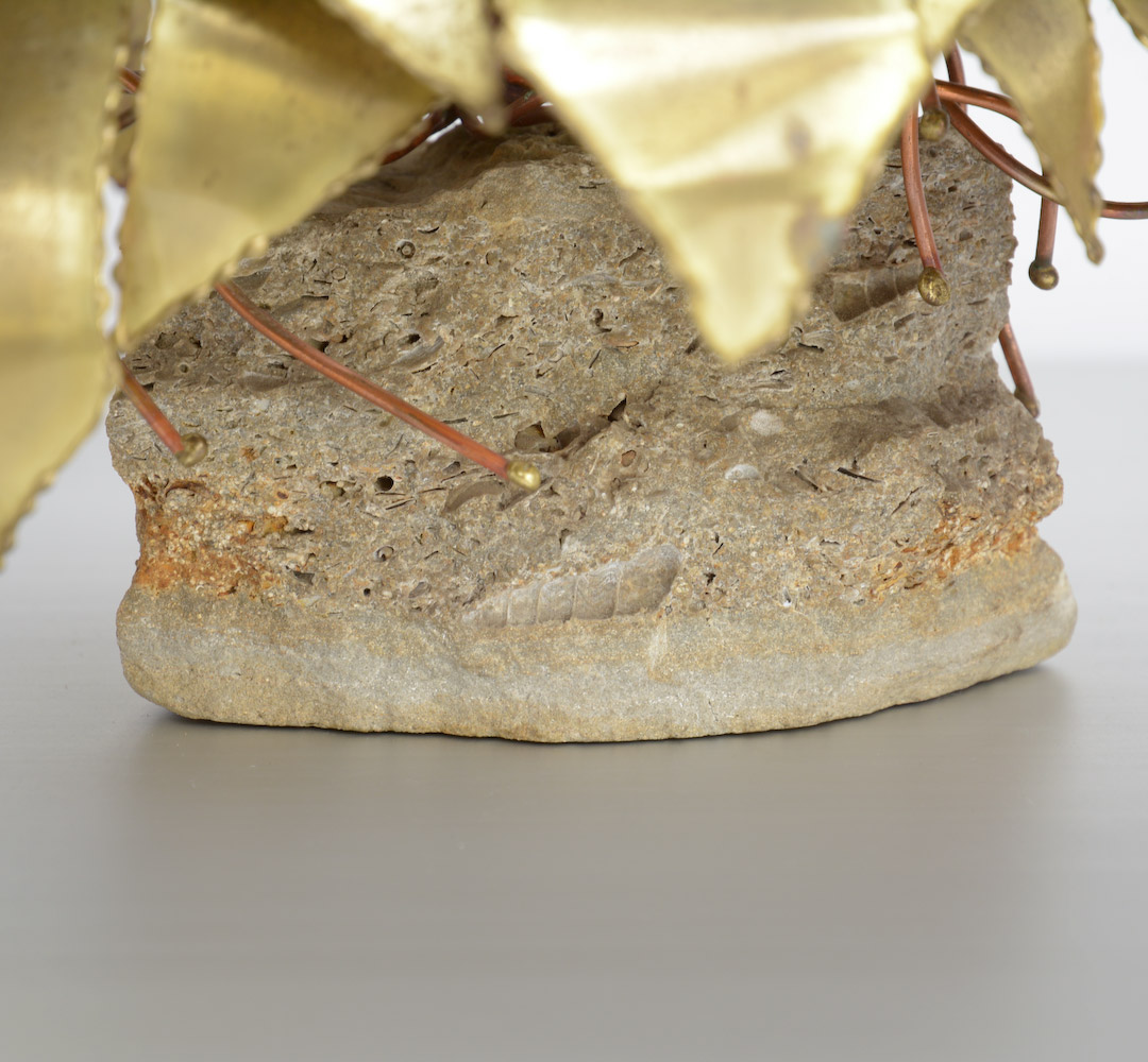 Brass Palm Tree Sculpture by Daniel Dhaeseleer