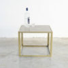 Brass Side Table by Jean Charles, Paris