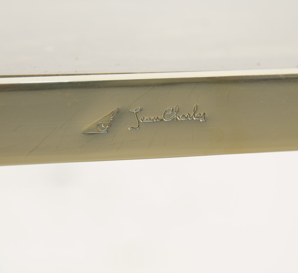 Brass Side Table by Jean Charles, Paris