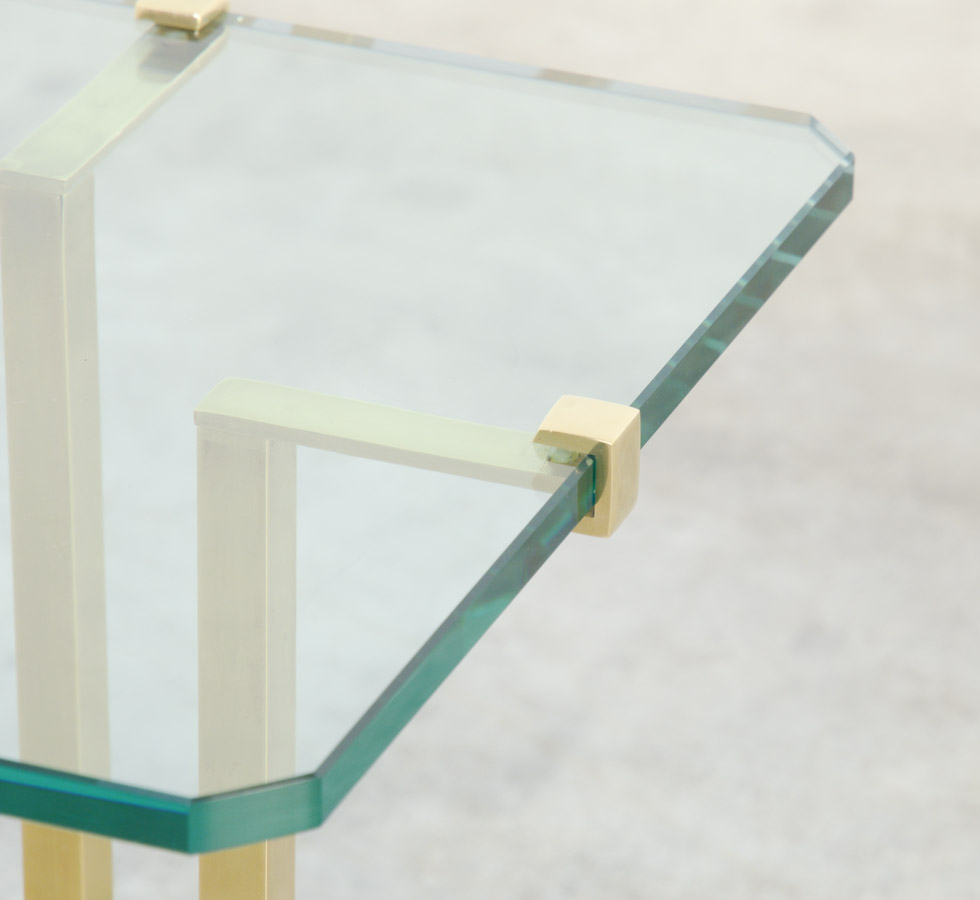 Brass Side Table by Peter Ghyczy