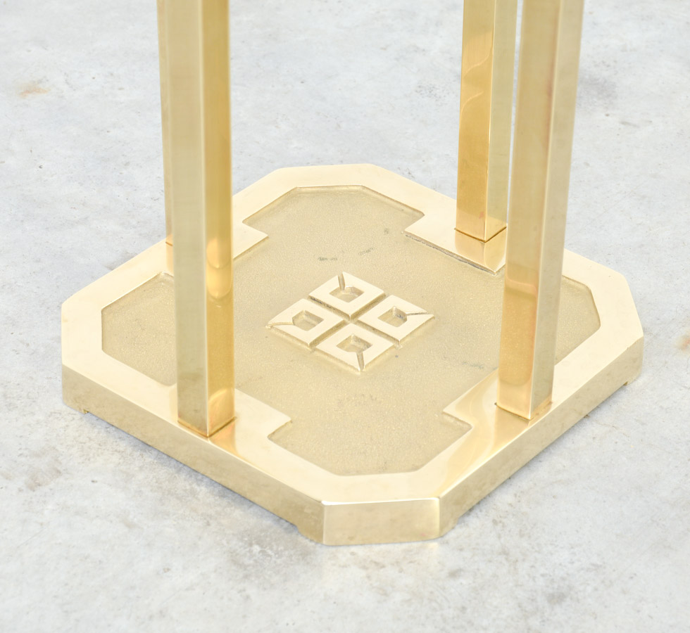 Brass Side Table by Peter Ghyczy