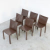 Set of 6 CAB Chairs by Mario Bellini for Cassina