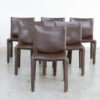Set of 6 CAB Chairs by Mario Bellini for Cassina