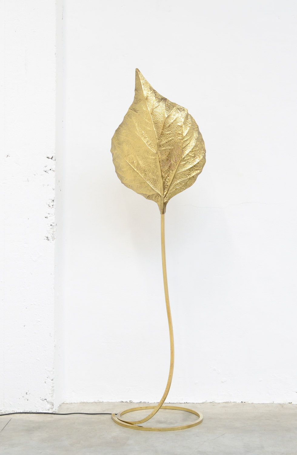 Brass Floor lamp Rabarbaro by Carlo Giorgi for Bottega Gadda.