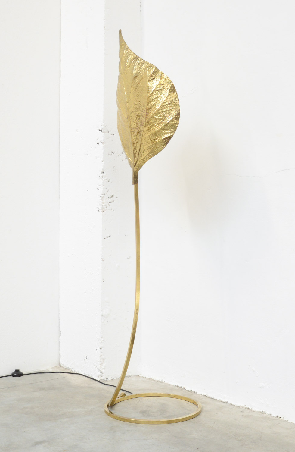 Brass Floor lamp Rabarbaro by Carlo Giorgi for Bottega Gadda.