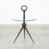Rare Mid-Century Tripod Side Table by Cesare Lacca
