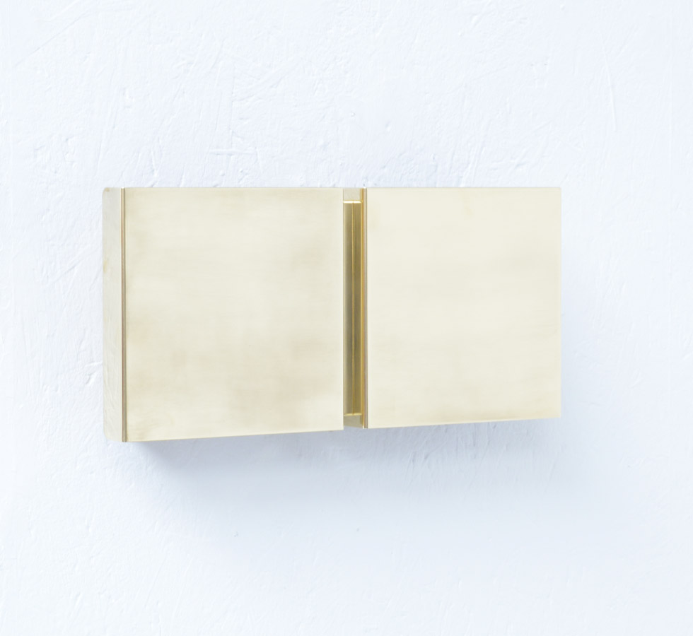 Massive Brass Wall Scone by Christophe Gevers for Light