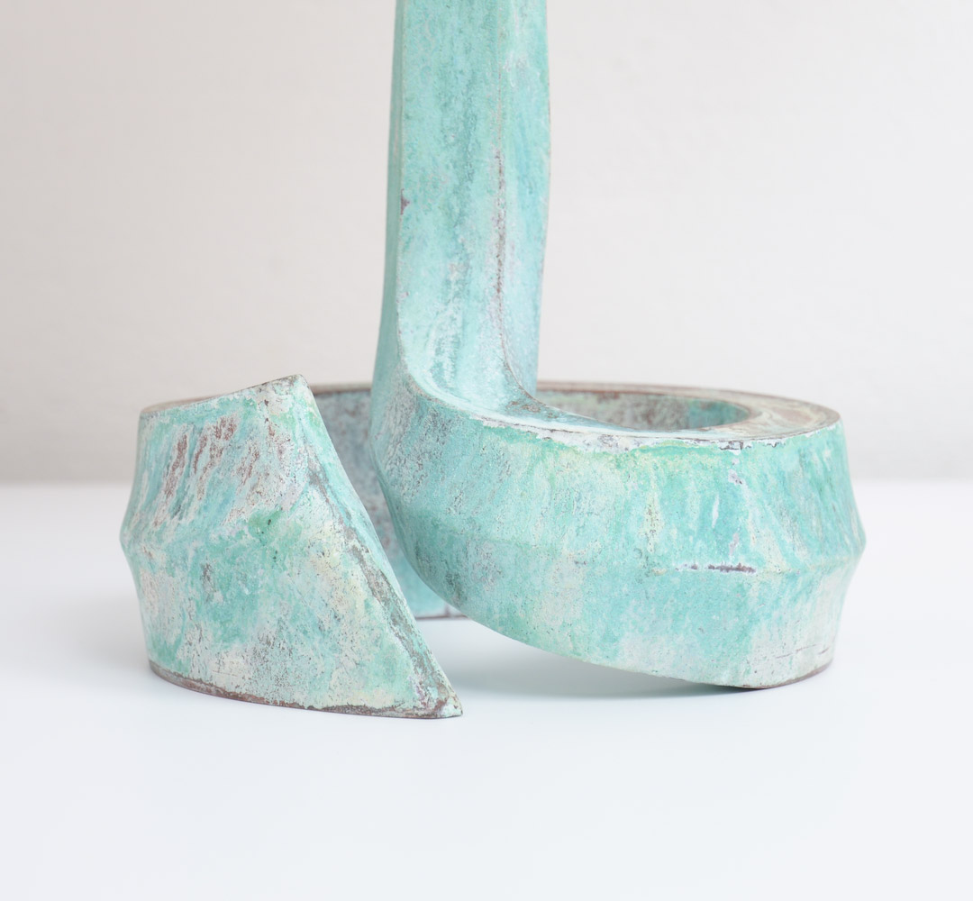 Elegant Oxidized Copper Table Lamp