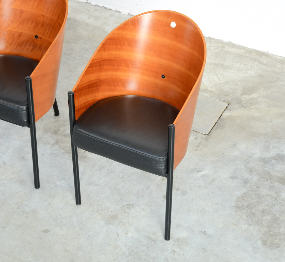 Set of 4 Costes Chairs by Philippe Starck for Driade Aleph