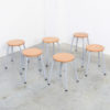 Set of 6 Industrial Stools