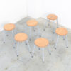 Set of 6 Industrial Stools