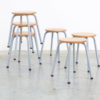 Set of 6 Industrial Stools