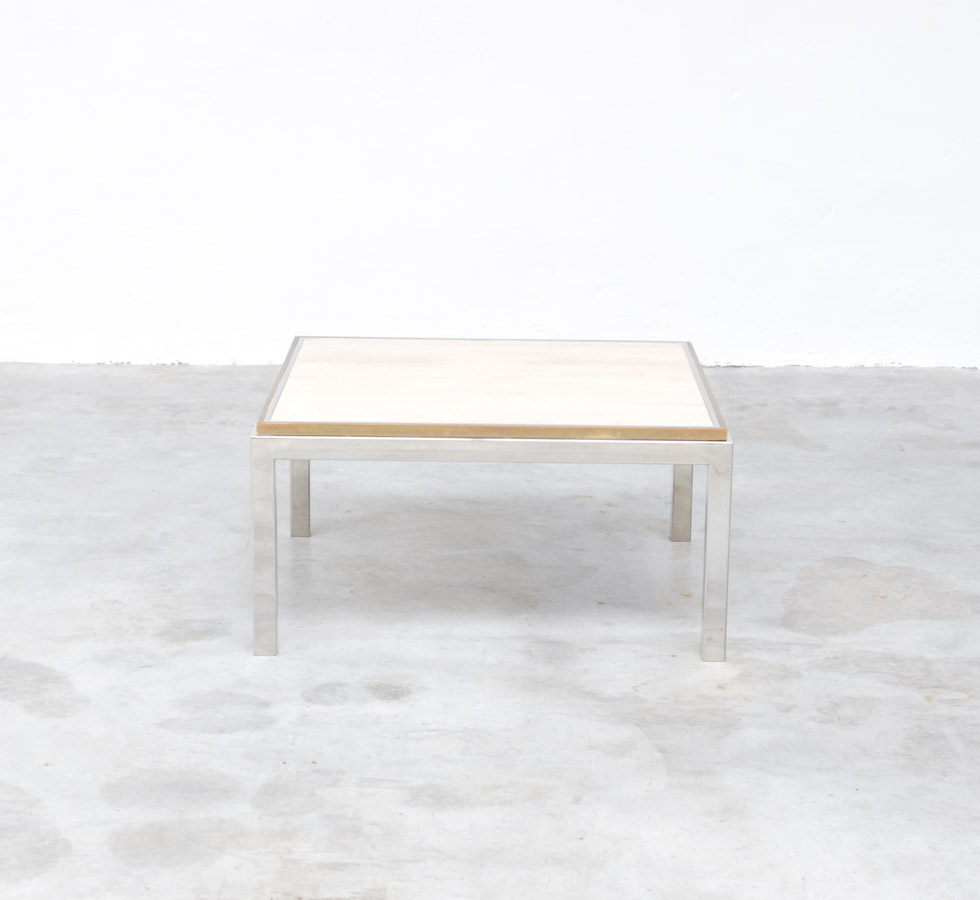 Exclusive Coffee Table with Travetine Top