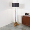 Decorative Gold Plated Wooden Floor Lamp