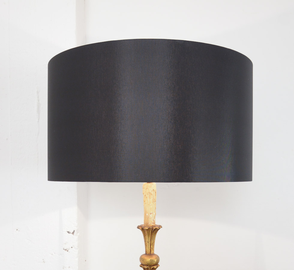 Decorative Gold Plated Wooden Floor Lamp