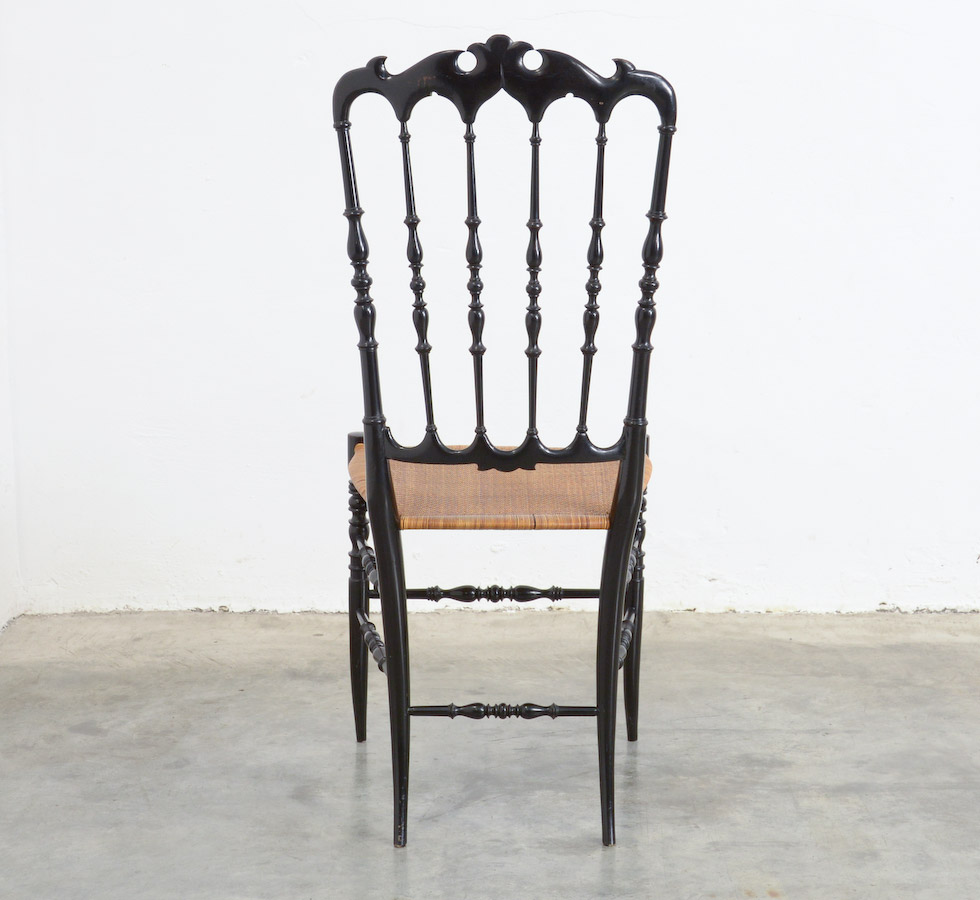 Elegant Black Wooden Chiavari Chair