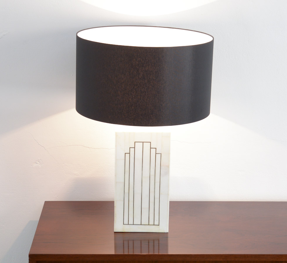 Geometric Marble Table Lamp