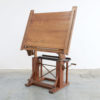 Impressive Industrial Wooden Drafting Table