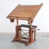 Impressive Industrial Wooden Drafting Table