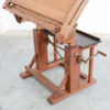 Impressive Industrial Wooden Drafting Table