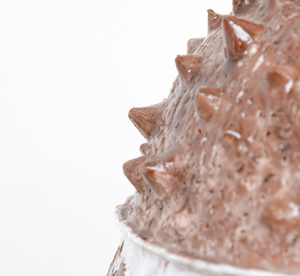 1960s Impressive Ceramic Vase with Bucolic Landscape