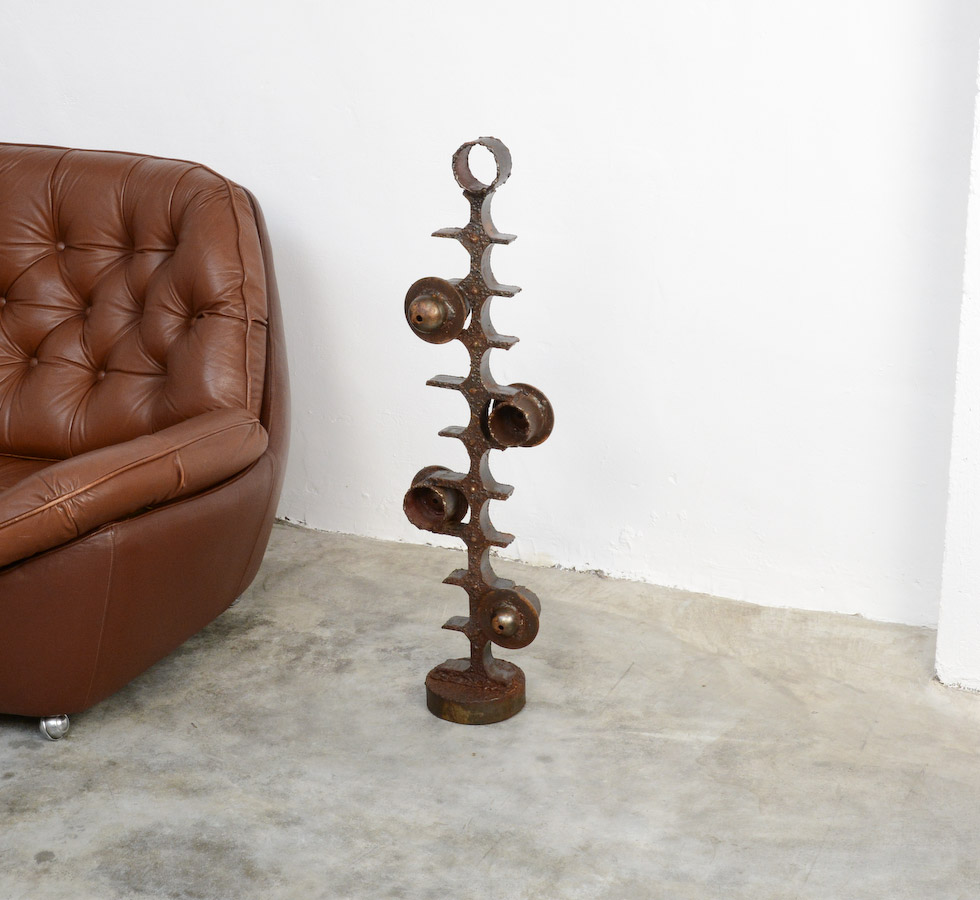 Brutalist metal sculpture of the 1970s
