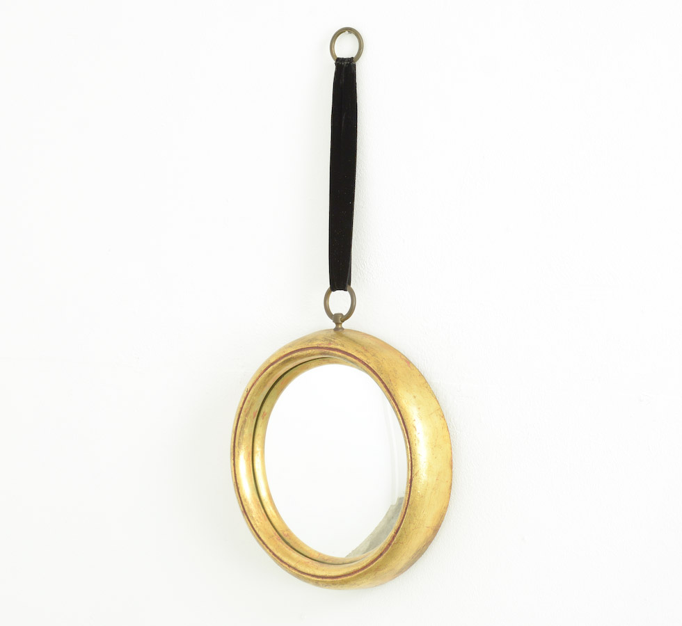 Round Gilt Mirror
