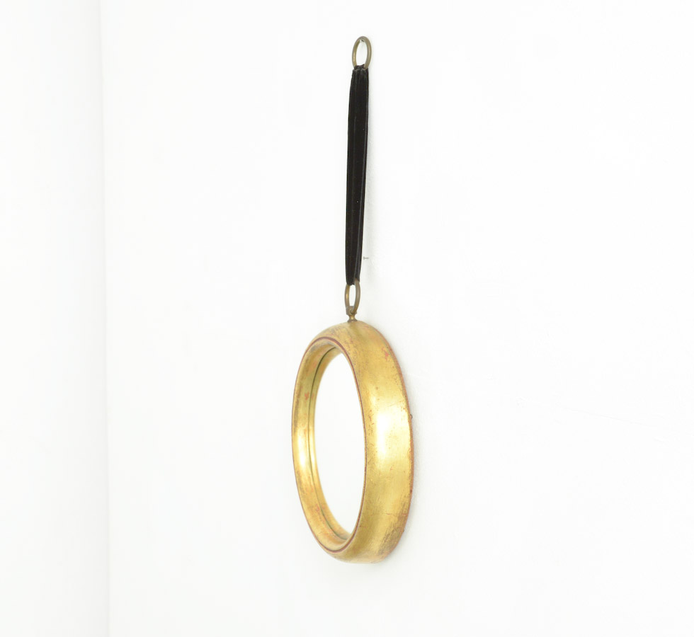 Round Gilt Mirror