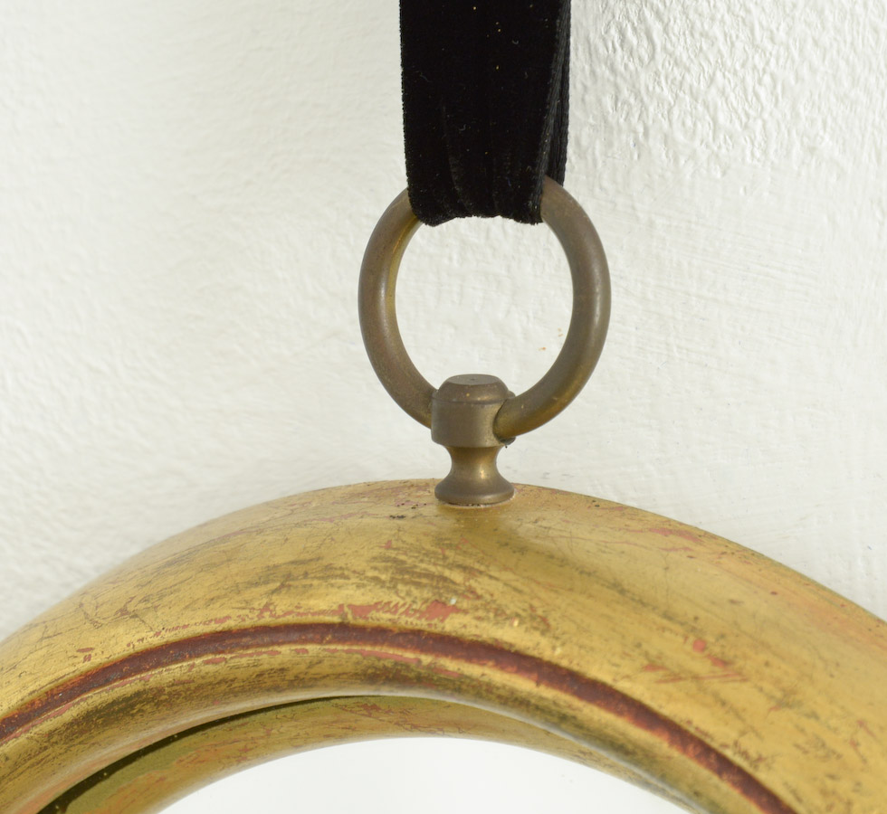 Round Gilt Mirror
