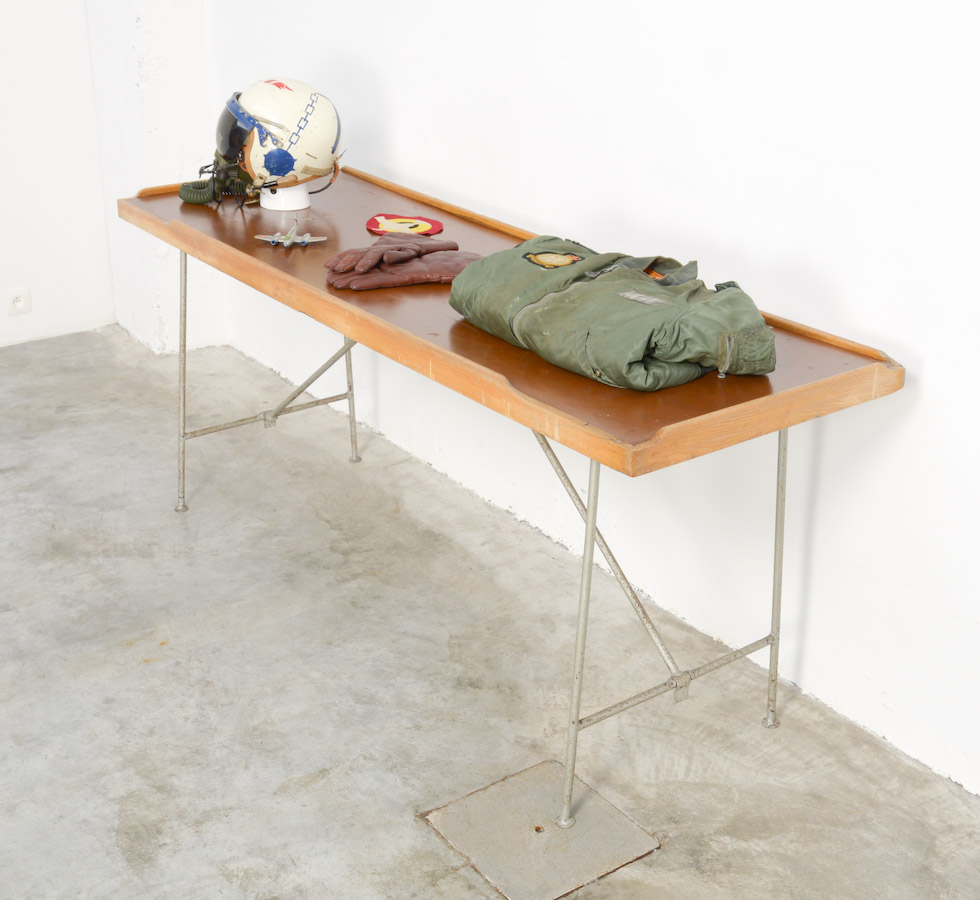 Solid Industrial Folding Table Vintage Design Point