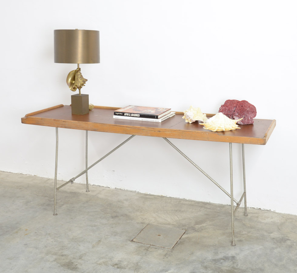 Strong Industrial Folding Table Vintage Design Point