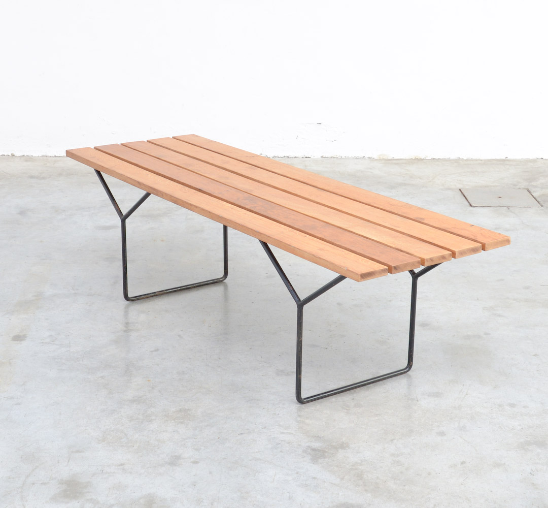 Elegant Bench of the 1950s inspired by Harry Bertoia