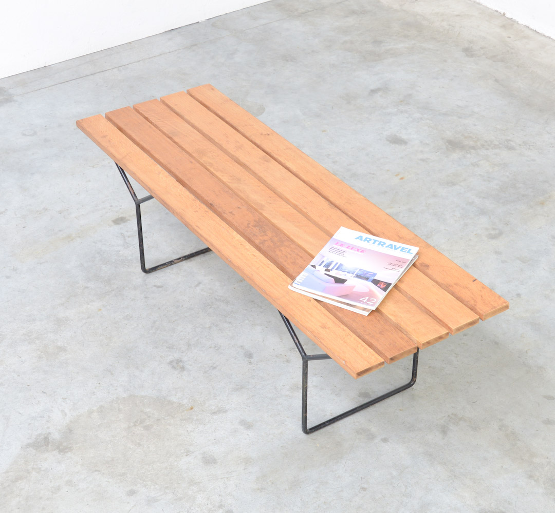 Elegant Bench of the 1950s inspired by Harry Bertoia