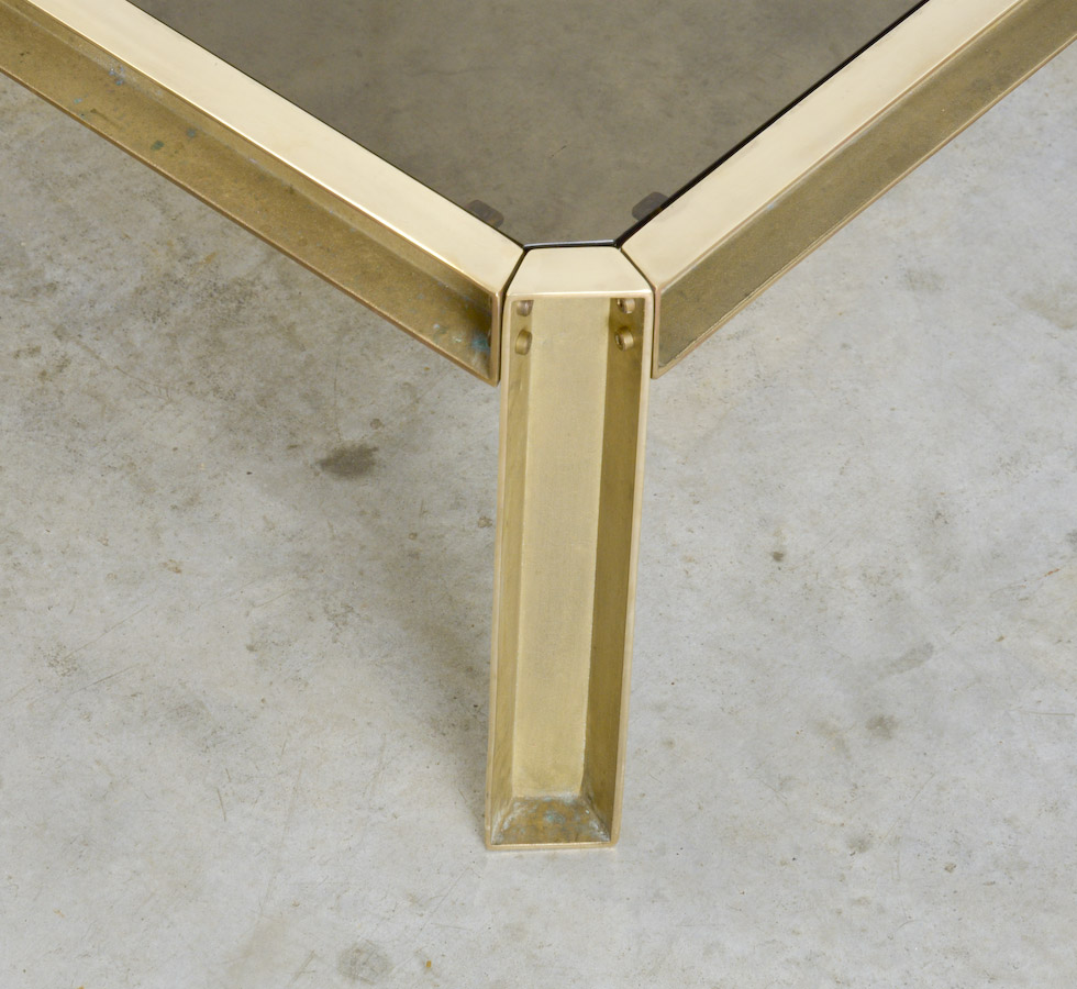 Solid Brass Coffee Table of the 1970s