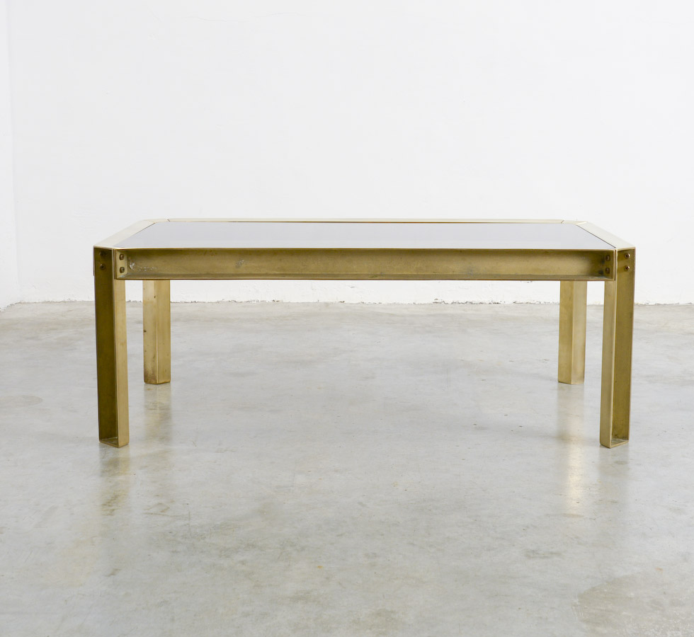 Solid Brass Coffee Table of the 1970s
