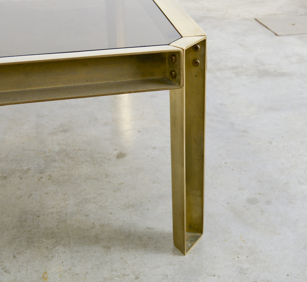 Solid Brass Coffee Table of the 1970s