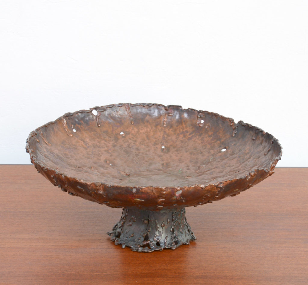 Brutalist Copper Bowl
